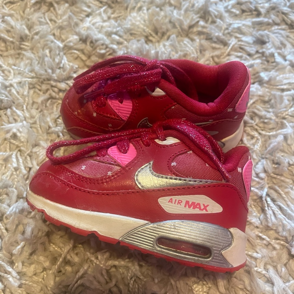 Nike Kids Red and Pink Air Max Sneakers